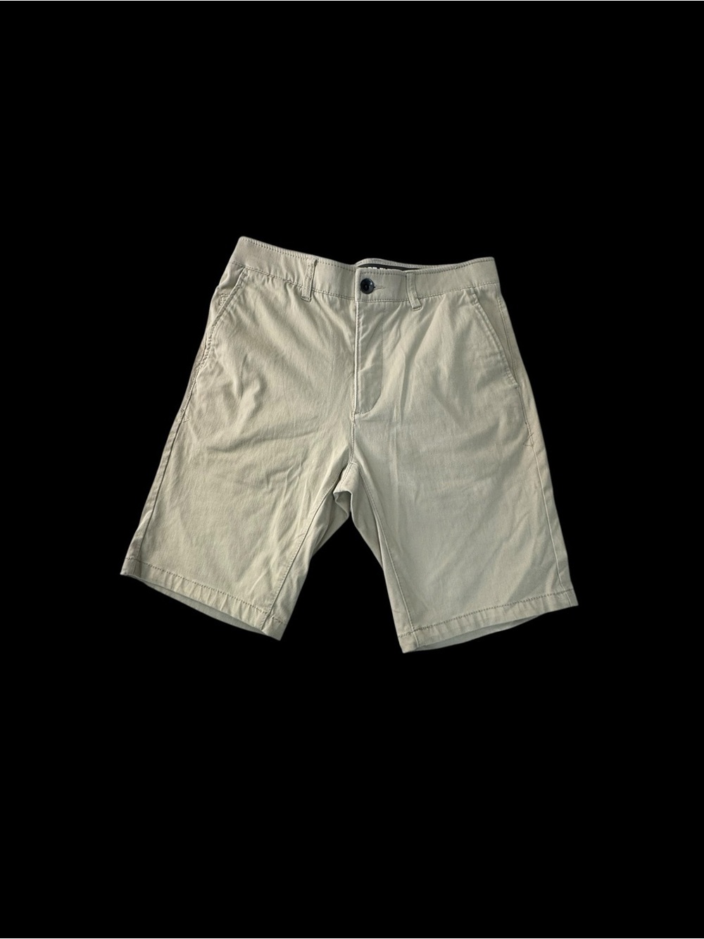 Men's Casual union flat front Beige Chino Shorts